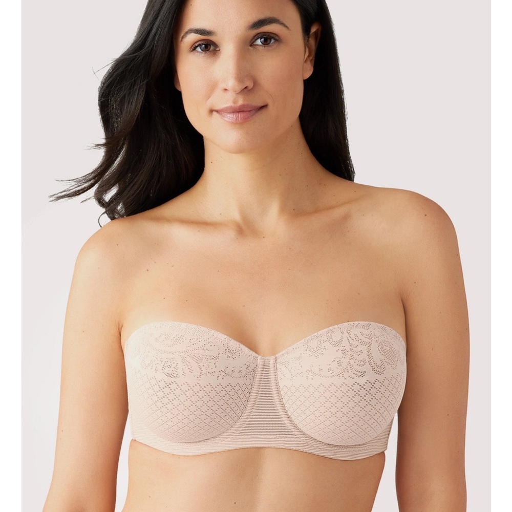 Visual Effects Strapless Minimizer Bra - Sand